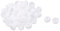 sourcingmap Silicone Replacement Earbud Tips, 50 Pcs 4mm Inner Hole Ear Bud Tip Noise Isolation Cap Replacement Cover for Most In Ear Earphone Headphone, White