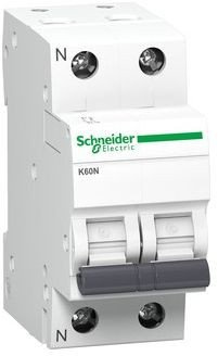 Schneider Electric Leitungsschutzschalter K60N 1p + N 16A B Charakteristik 6kA A9K01616