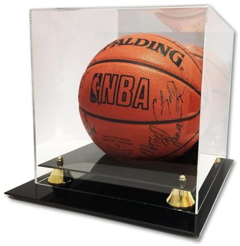 AOPERK Schutz Deluxe UV-geschützt Acryl Basketball Display Case mit Spiegel, Rückseite