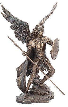 Nemesis Now Figur Erzengel Raphael, 40 cm, bronzefarben