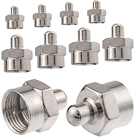 10x F-Abschlusswiderstand 75 Ohm F-Kupplung SAT HB-Digital F-Stecker Endwiderstand zum Abschluss an F-Buchse Multischalter, LNB, Tuner, Dosen