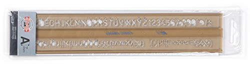 Zeichenschablone/Schablone für Buchstaben, 7 mm, 7 mm