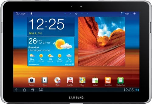 Samsung Galaxy Tab 10.1N P7501 Tablet (25,7 cm (10.1 Zoll) Touchscreen, 3G, Wifi, 16 GB Speicher, Android Betriebssystem) pure white