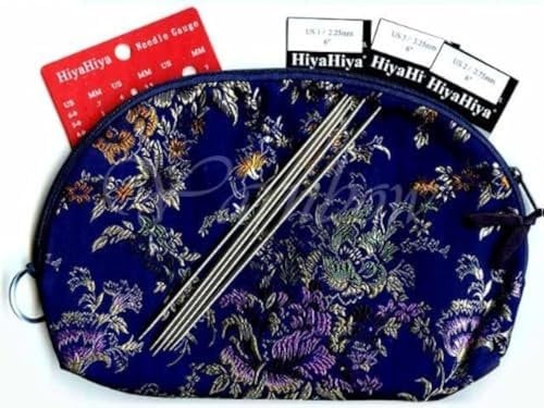 HiyaHiya Sockennadel-Set, Stahl, 15,2 cm, Doppelspitze