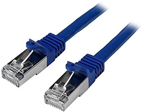 StarTech.com N6SPAT1MBL 1 m Cat6 Patch Cable, Shielded (SFTP) Snagless Gigabit Network Patch Cable - Blue Cat 6 Ethernet Patch Lead