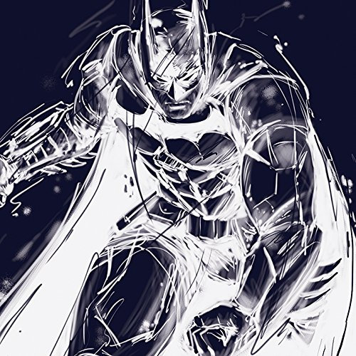 Batman Arkham Leinwanddruck, Polyester, Mehrfarbig, 40 x 40 cm