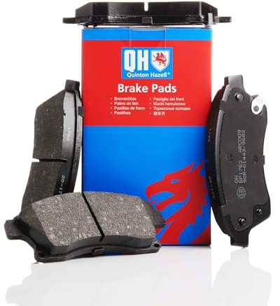Quinton Hazell Brake Pad Set - 4 OEM Quality Direct Fit Replacement Brake Pads for Single Axle - Front - BP1762