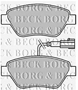 Borg & Beck BBP2237 Front Brake Pads To Fit Fiat Punto 1 2 16v 05/97-01/06