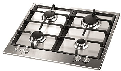 Vitrokitchen EN62IN Integrado Encimera de gas Acero inoxidable hobs - Placa (Integrado, Encimera de gas, Acero inoxidable, Acero inoxidable, Acero inoxidable, Giratorio)