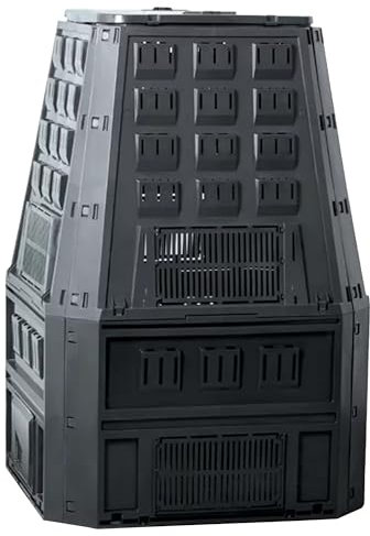 Prosperplast 19555 Kompostierer IKST800C 800Liter, schwarz