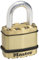 MASTER LOCK Hochsicherheits Vorhängeschloss [Schloss mit Schlüssel] [Laminiertem Stahl und Messingoberfläche] [Wetterfest] M1BEURD - Ideal für Lagerräume, Lagerschuppen, Garagen, Zäune 45mm Multi