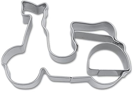 Staedter Moteur Scooter gaufrage Cookie Cutter, Argent, 5.5 cm