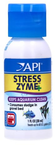 API Stress Zyme Cleaning Solution for Freshwater and Saltwater Aquariums, 30 ml Bottle