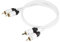 Real Cable 2RCA-1/2M00 Câble RCA Double Blindage 2 m Blanc