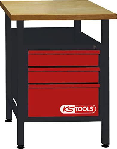 KS Tools 8650010 Werkbank mit 3 Schubladen