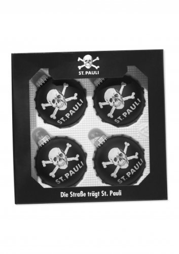 Upsolut 1.FC St. Pauli - Totenkopf Christbaumkugeln 4er Set