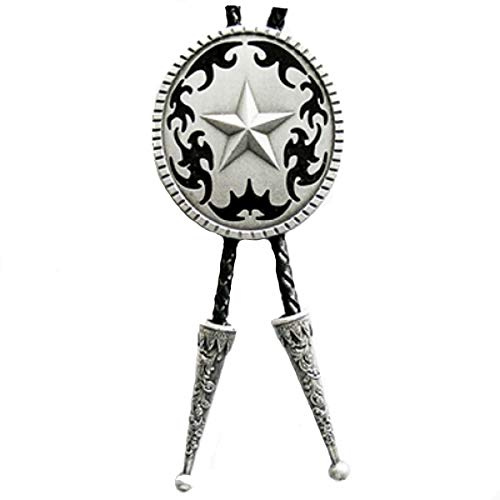 Piratenladen Bolo Tie Lone Star mit Tribal im Western Stil - Bolotie