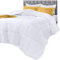 Utopia Bedding Daunen-Alternative Steppdecke (Kingsize, Weiß) – Ganzjahresdecke – Plüsch, silikonisierte Faserfüllung, Steppdecke – Box-genäht