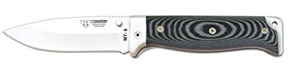 Cudeman Survival Taschenmesser Schwarzer Micarta mit rotem Liner, Klingenlänge: 11 cm, CUDM-1210