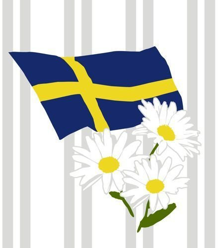 20 Dessert / Cocktail Servietten SCHWEDEN 3lg.25x25cm MIT MOTIV DEKO PARTY