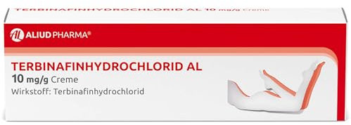 Terbinafinhydrochlorid AL 10 mg/g Creme zur Behandlung von Pilzen und Hefen auf der Haut, 15 g Creme