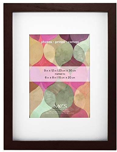 MCS Art Frame With Mat Opening, 9x12, Walnut