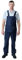 Roadmaster Bib and Brace Dungaree Overalls Painters Suit for Decorators Builders, Navy Blue, M