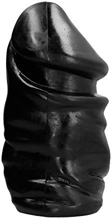All Black ultra dicker Analdildo/Analplug - 33 cm Länge - Schwarz