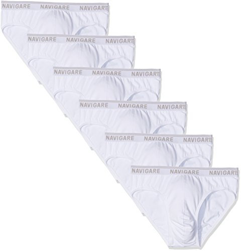 Navigare 574/E Slip, Bianco, XX-Large (Taglia produttore:7), Pacco da 6, Uomo