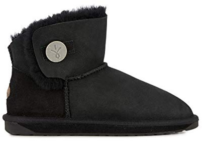 EMU Australia Women's Denman Mini Sheepskin Boot, Black, Size 38