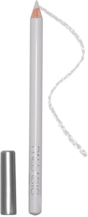 Palladio Wooden Eyeliner Pencil, Thin Pencil Shape, Easy Application, Firm yet Smooth Formula, Perfectly Outlined Eyes, Contour and Line, Long Lasting, Rich Pigment, White