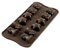 silikomart | SCG06 Silikonform für weihnachtliche Pralinen, Antihaft, 1er Pack Form für Süßigkeiten, Easy Choc, 34 x 34 h18 mm, Made in Italy