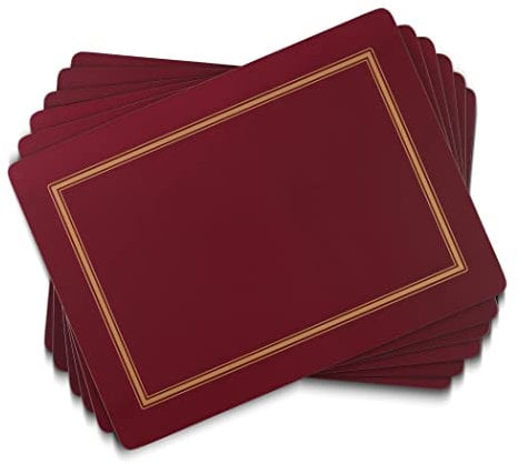 Classic Burgundy Tischunterlage 4 Stück (s) Rot