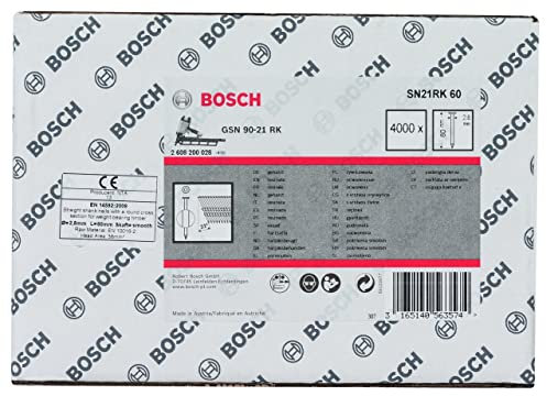 Bosch 2608200028 2.8 x 60 mm Full Head Strip Nail