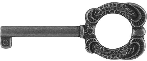 SIRO 361-42ZN8 Möbelschlüssel Faial ZN eisenf. brün. handle, eisenfärbig brüniert, 83 mm