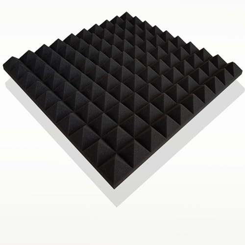 36x Platten Akustikschaumstoff Die Neue, Anthrazit Schwarz, ca. 9,0 m²