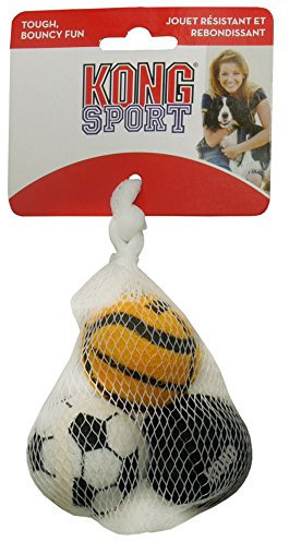 Kong Sport Dog Balls (Assorted Designs) (X Small (3 Pack)) (Assorted)