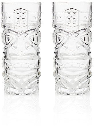 HISTORY COMPANY Exotisches Zombie Cocktail Final Tiki Glas (Gift Box 2er-Set) klar
