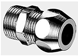 SCHELL 064010699 Gerade-Verschraubung mit Außengewinde , Verschraubung aus Messing mit Quetschverschraubungen, für Kupferrohr Ø 10 und Außengewinde , DN 10 G 3,8 AG x DN 10 G 3,8 AG, Chrom
