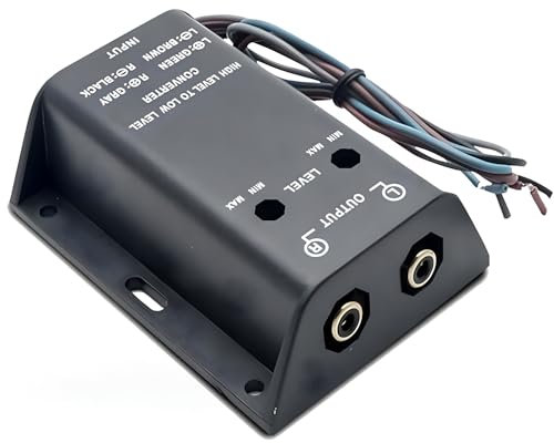Sound-way Interface adapteur convertisseur autoradio Haut-Parleur vers RCA