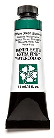 Daniel Smith Extra Fine Watercolor 15ml Paint Tube, Phthalo Green Blue Shade (284600078), 0.5 Fl Oz (Pack of 1)
