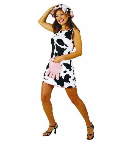 Halloween/- Karneval/- Fasching/- Junggesellenabschied/- Mottoparties - Milka - Kuh Elsa - Kleid - Tier - Tierkostm - Gr. 42