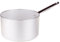 Pentole Agnelli Linea Alluminio 2 mm Casseruola Cilindrica Alta Radiante con Manico Inox, Argento, 24 cm