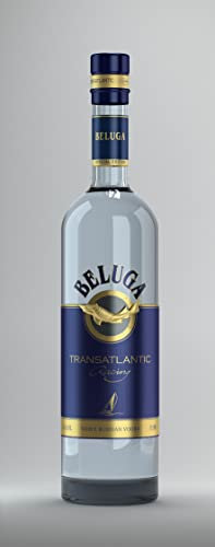 Beluga Transatlantic Vodka 1 KARTON: 6 Flaschen je 0,7 Liter 40% Alk., Premium Wodka aus Sibirien, reiner und weicher Geschmack