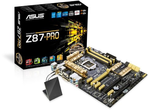 Asus Z87-PRO Mainboard Sockel 1150 (ATX, Intel Z87, 4X DDR3 Speicher, PCIe, 1x D-Sub, DVI, HDMI, DisplayPort)