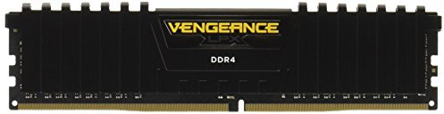 Corsair CMK32GX4M4A2666C16 Vengeance LPX 32 GB (4 x 8 GB) DDR4 2666 MHz C16 XMP 2.0 High Performance Desktop Memory Kit, Black