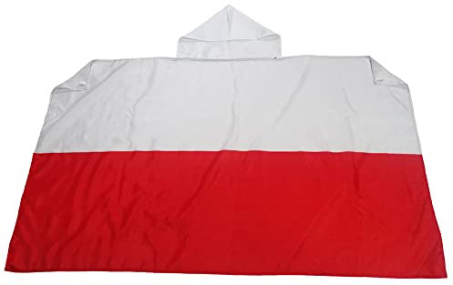 AZ FLAG - Umhangflagge Polen - 150x90 cm - Polnische Cape Fahne 100% Polyester mit Messing-Ösen - 110g