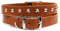 Ancol Halsband aus Leder, Hellbraun, 35-43 cm, Größe 4