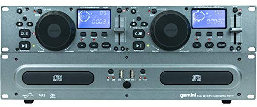 Gemini CDX-2250 - Reproductor doble de CD, montaje en rack