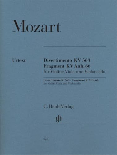 Streichtrio Es-dur KV 563: Besetzung: Streichduos und -trios (G. Henle Urtext-Ausgabe)